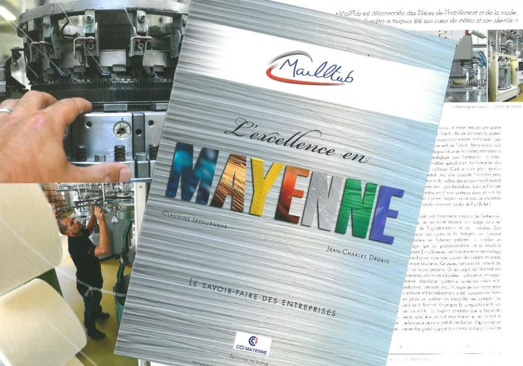 MAILLTUB paraît dans le livre « Excellence en Mayenne »